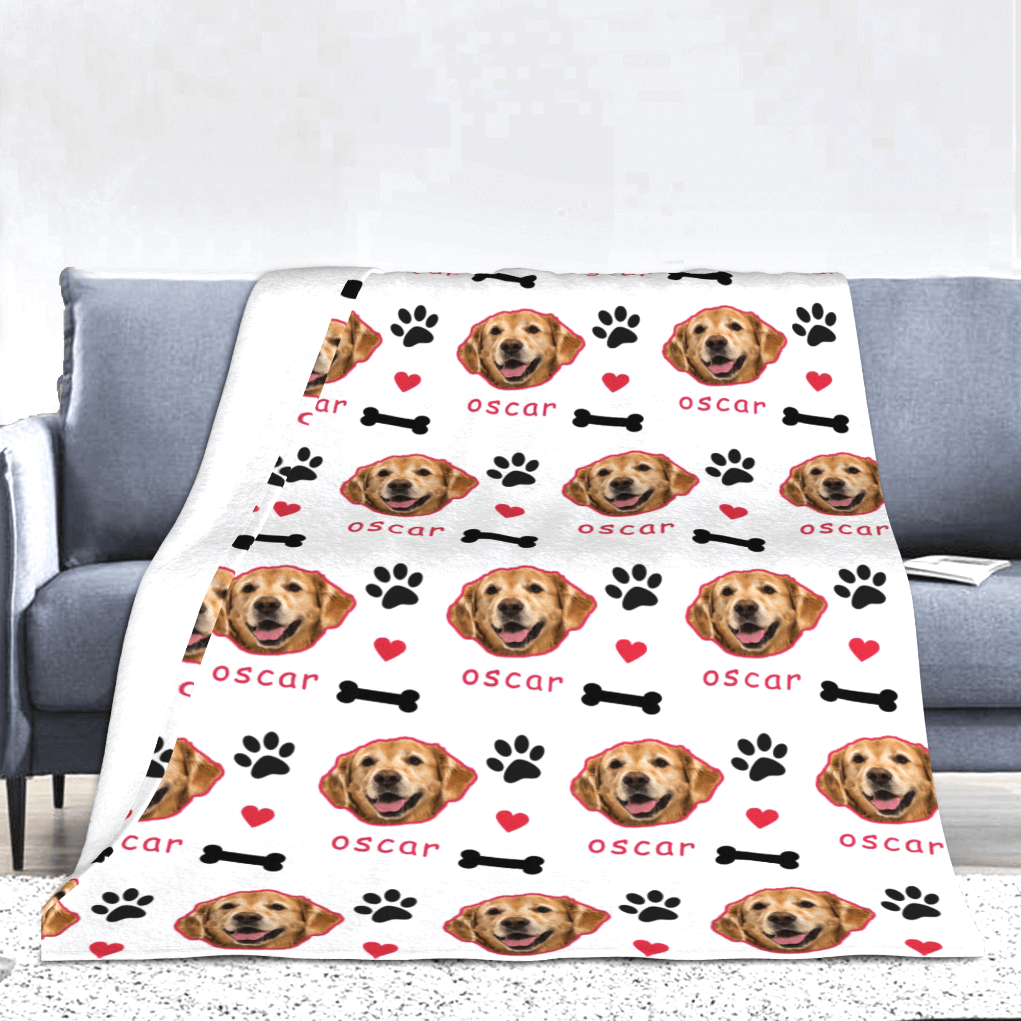 custom dog blanket