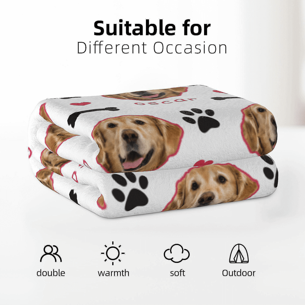 custom dog blanket