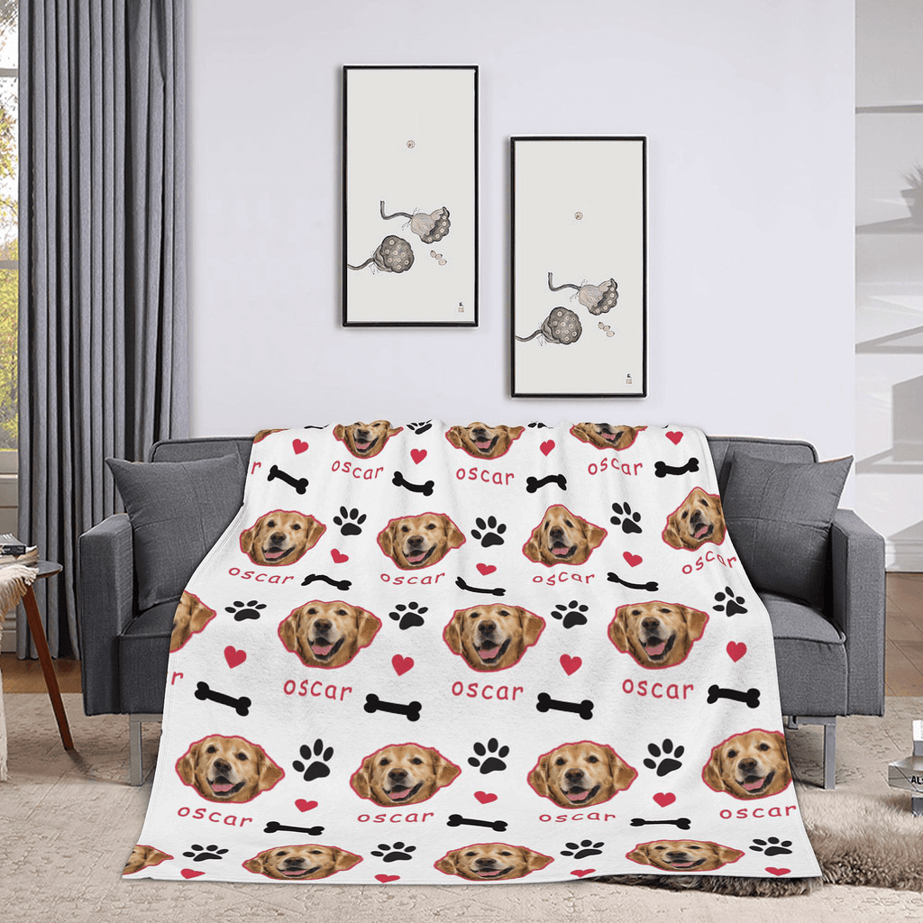 custom dog blanket