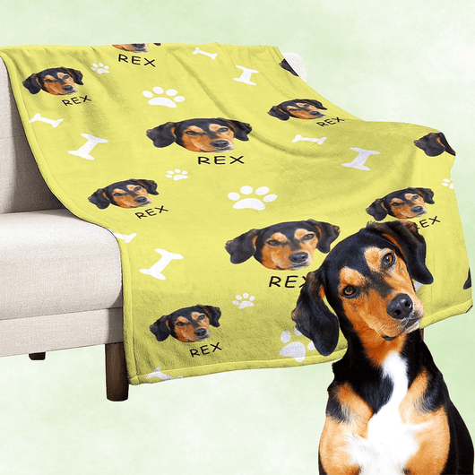 custom dog blanket