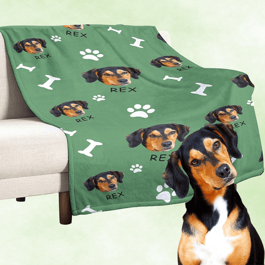 custom dog blanket