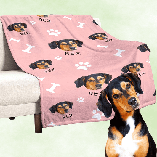 custom dog blanket