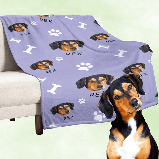 custom dog blanket