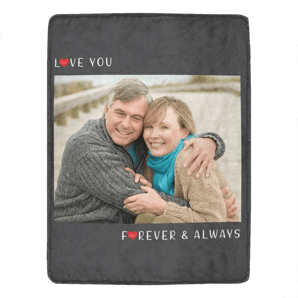 Custom Photo Blanket Persoanlized Blanket for Family Lover Kids