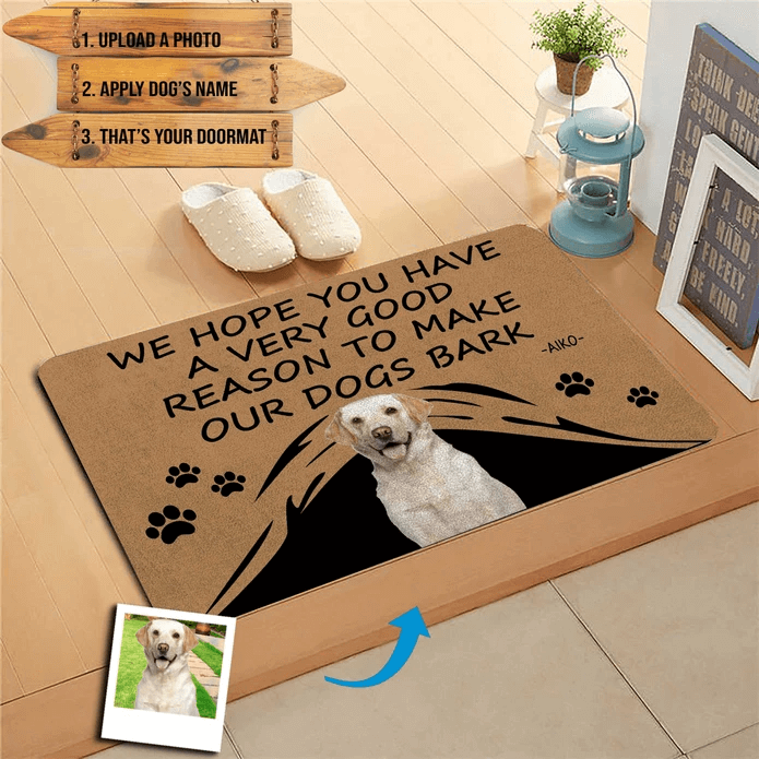 custom dog doormat