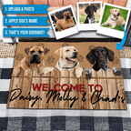 custom dog doormat