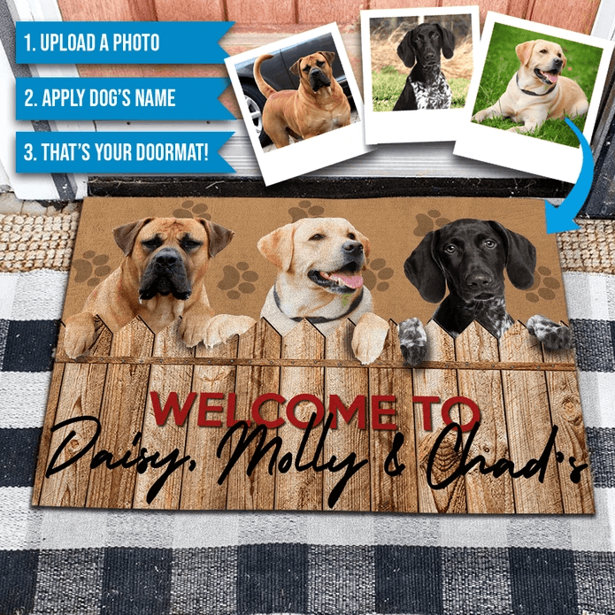 custom dog doormat