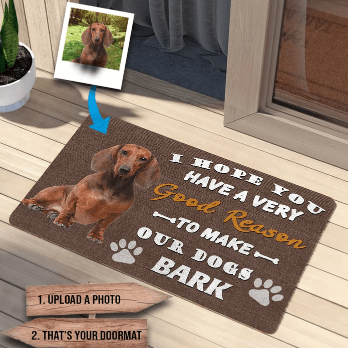 custom dog doormat