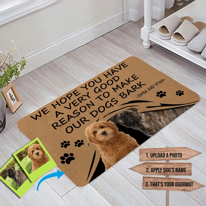 custom dog doormat