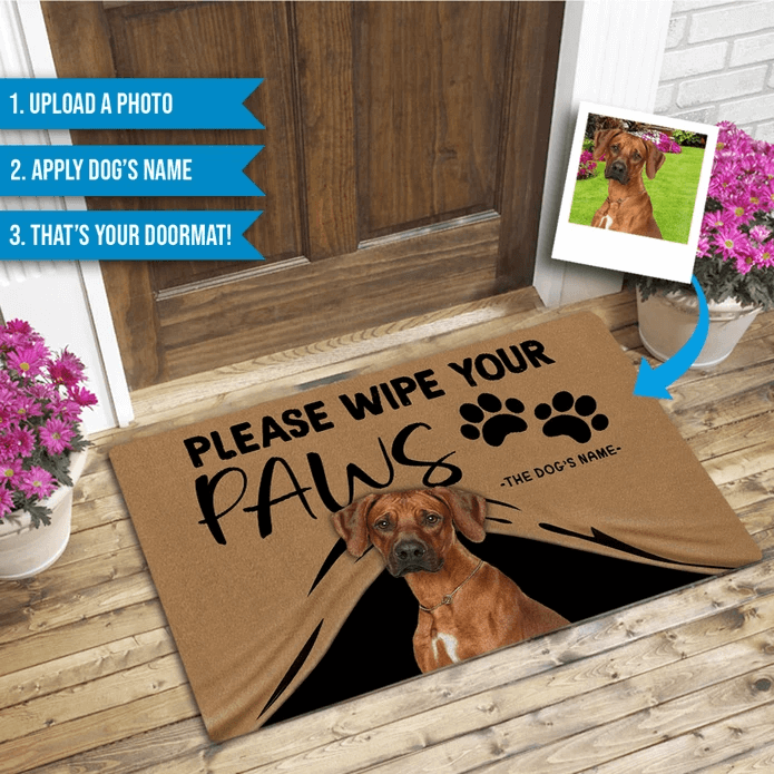 custom dog doormat