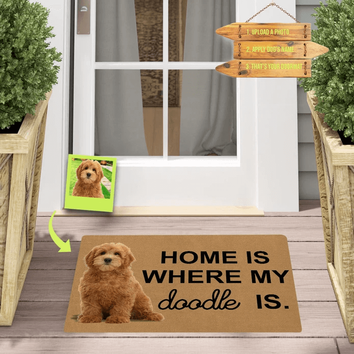 custom dog doormat