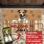 custom dog doormat