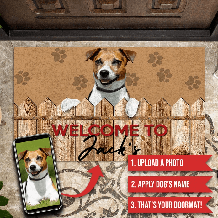 custom dog doormat