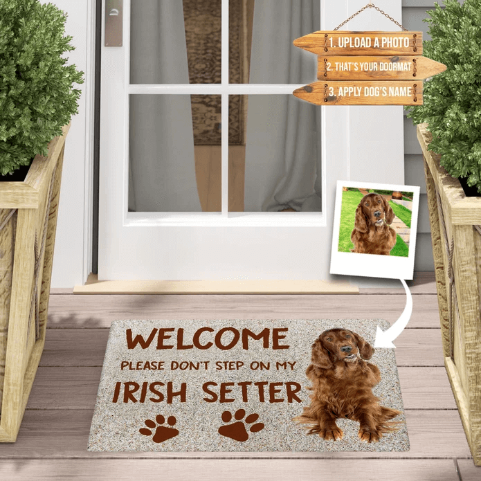 custom dog doormat