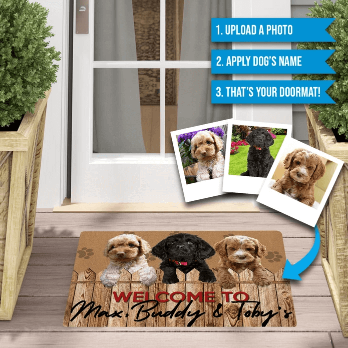 custom dog doormat