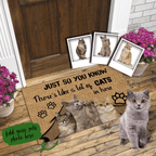Just So You Know Custom Doormat Dog Doormat Personalized Doormat