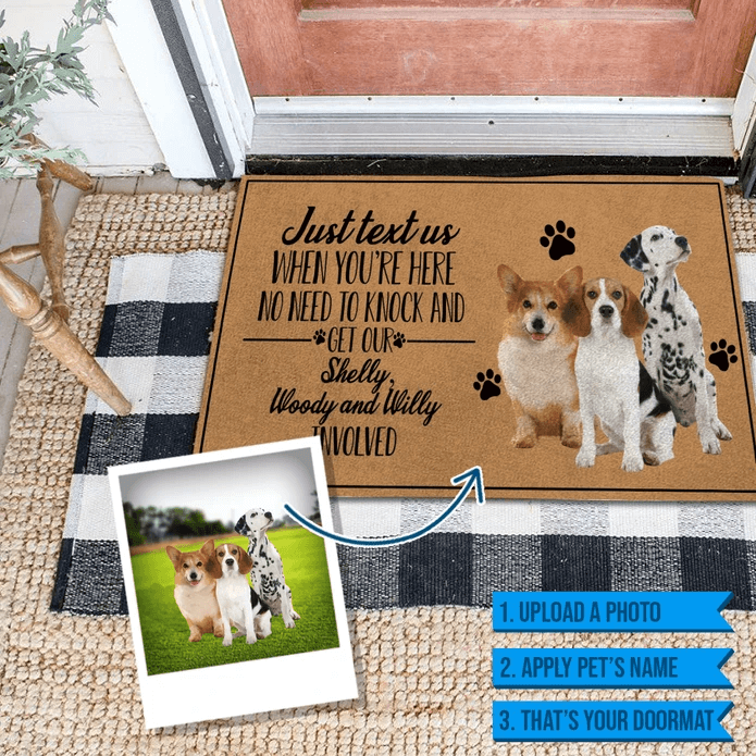 custom dog doormat