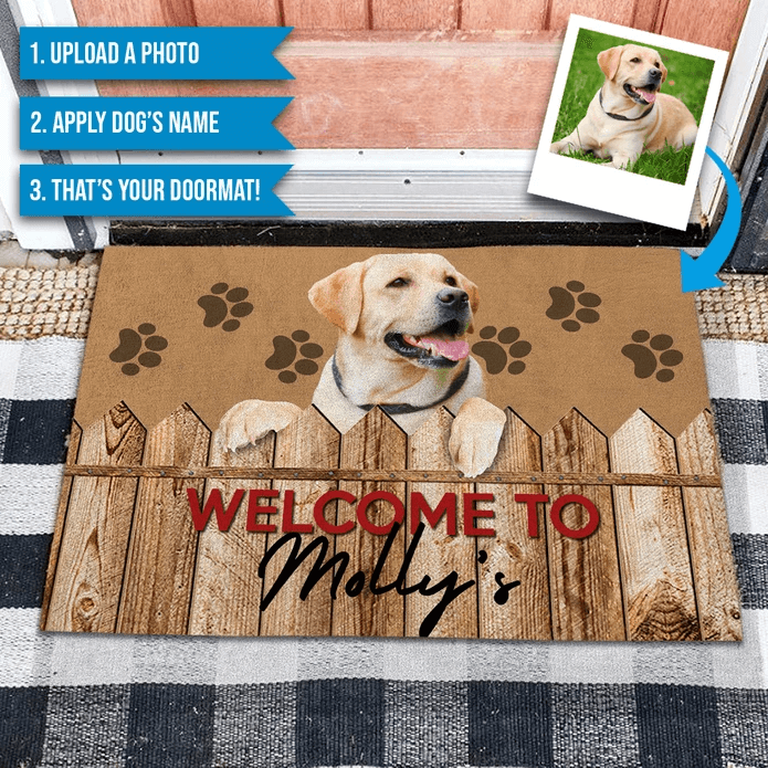 custom dog doormat