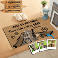 custom cat doormat