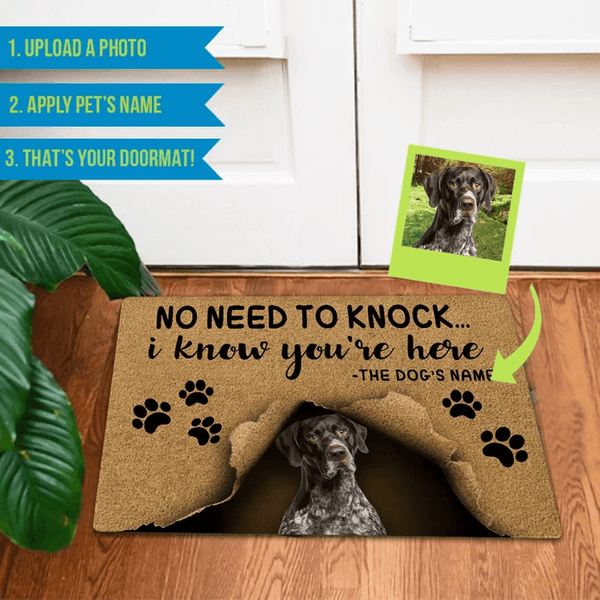 Custom Dog Doormat Personalized Doormat Personalized Dog Welcome Mat