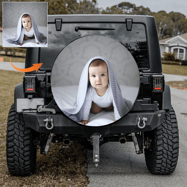 Custom tire cover Personalized tire cover Custom made spare wheel covers fit for Jeep/CRV/RV Spare Tire Covers