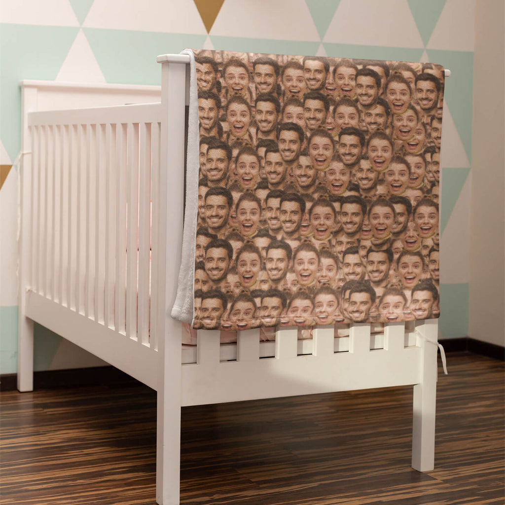 Multiple Faces Blanket Custom Photo Face Blanket  For Best Mom
