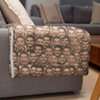 Multiple Faces Blanket Custom Photo Face Blanket  For Best Mom